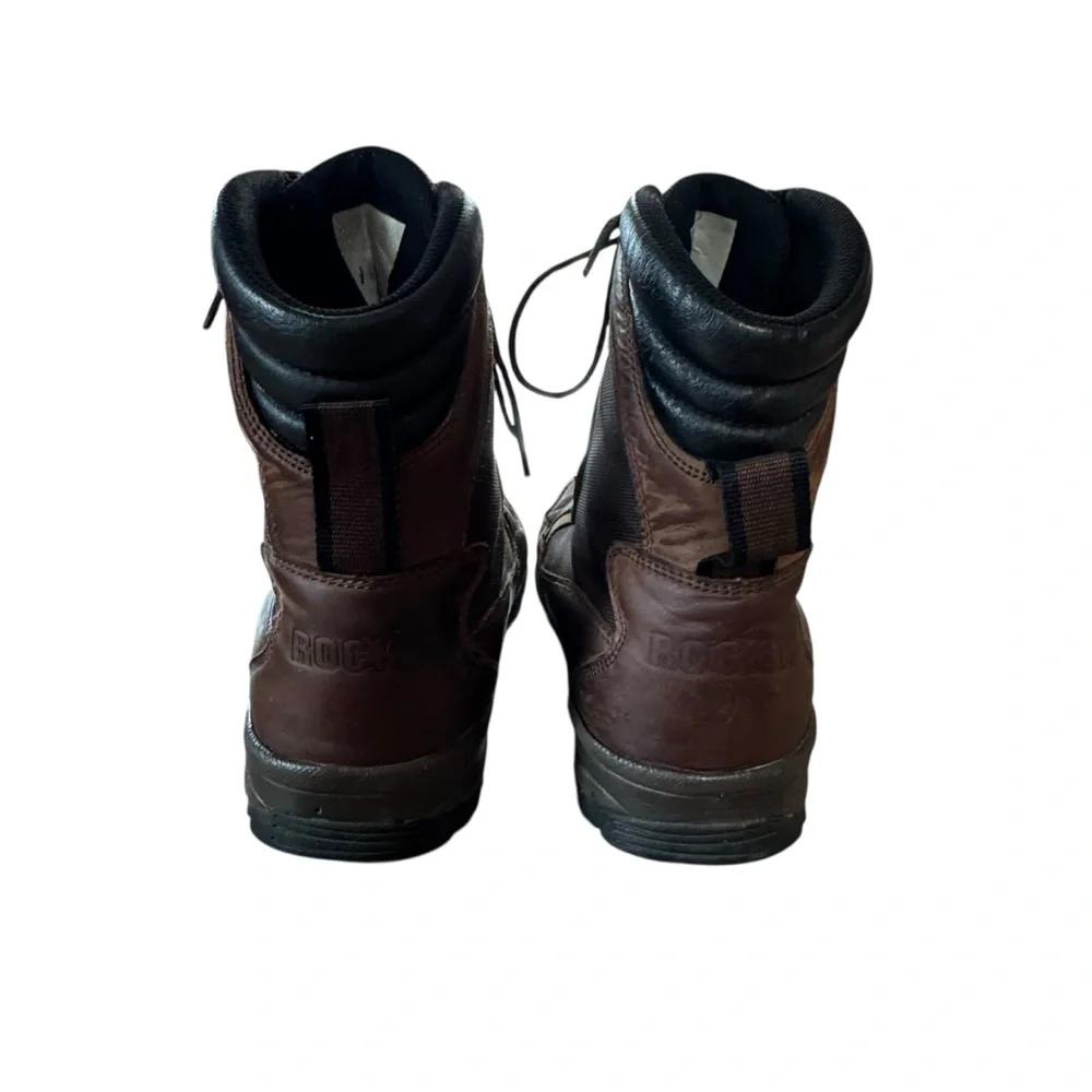 Men’s Rocky Size 10 400 Thinsulate Waterproof Brown Leather Boots